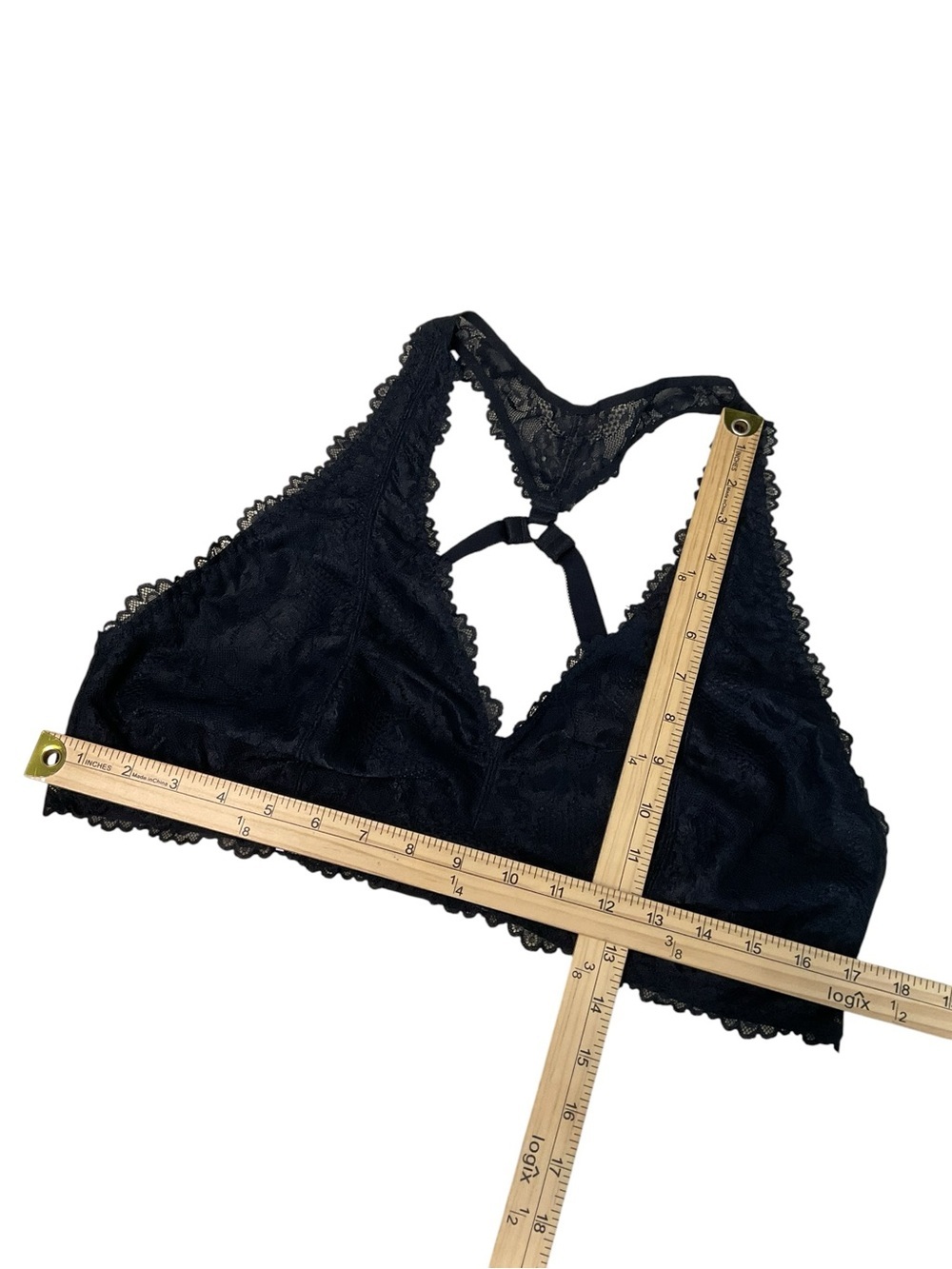 Savage X Fenty Black Lace Bralette 3X Racerback Sexy Lingerie - Picture 4 of 6